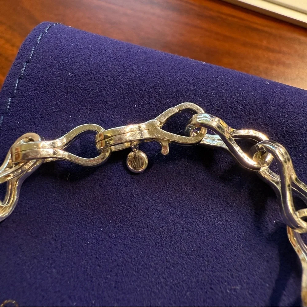 NIB Monica Vinader Infinite Link Bracelet Silver Chain Mother’s Day Gift Classic - Picture 3 of 7